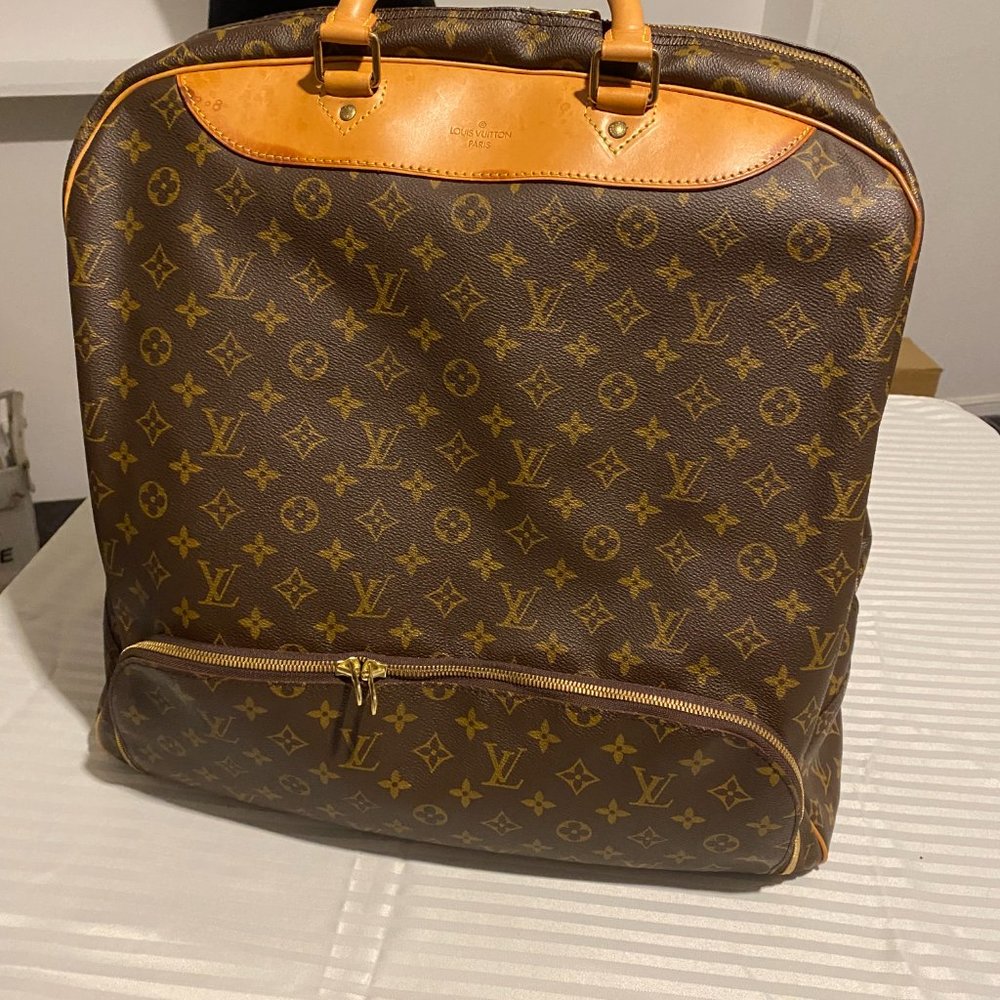 Authentic Louis Vuitton Monogram Evasion Travel Bag M41443 Hand Bag